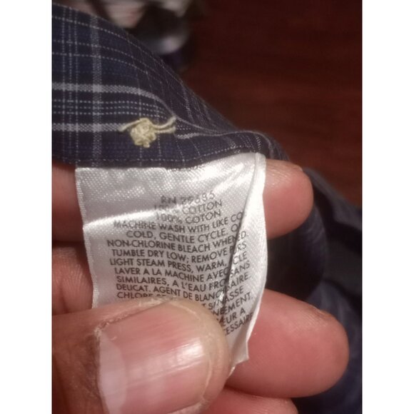 Pendleton Shirt Mens XL Blue 100% Cotton Plaid Long Sleeve Button Down - Picture 10 of 12